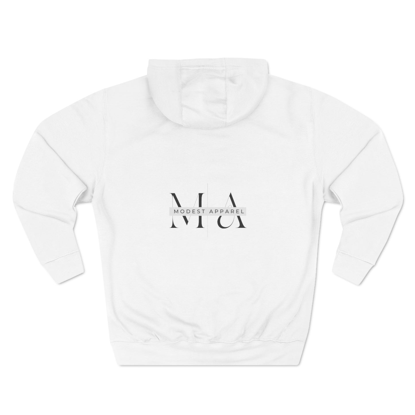 Three-Panel Fleece Hoodie