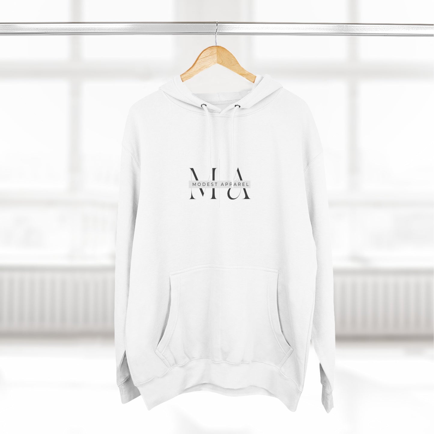 Three-Panel Fleece Hoodie