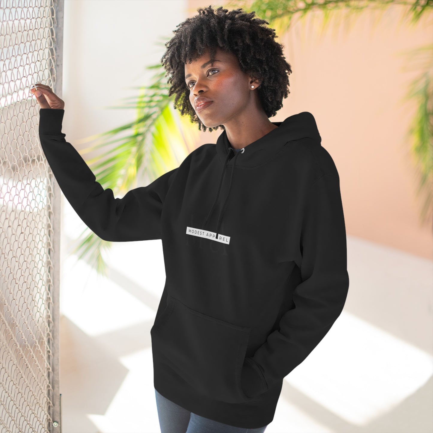 Three-Panel Fleece Hoodie