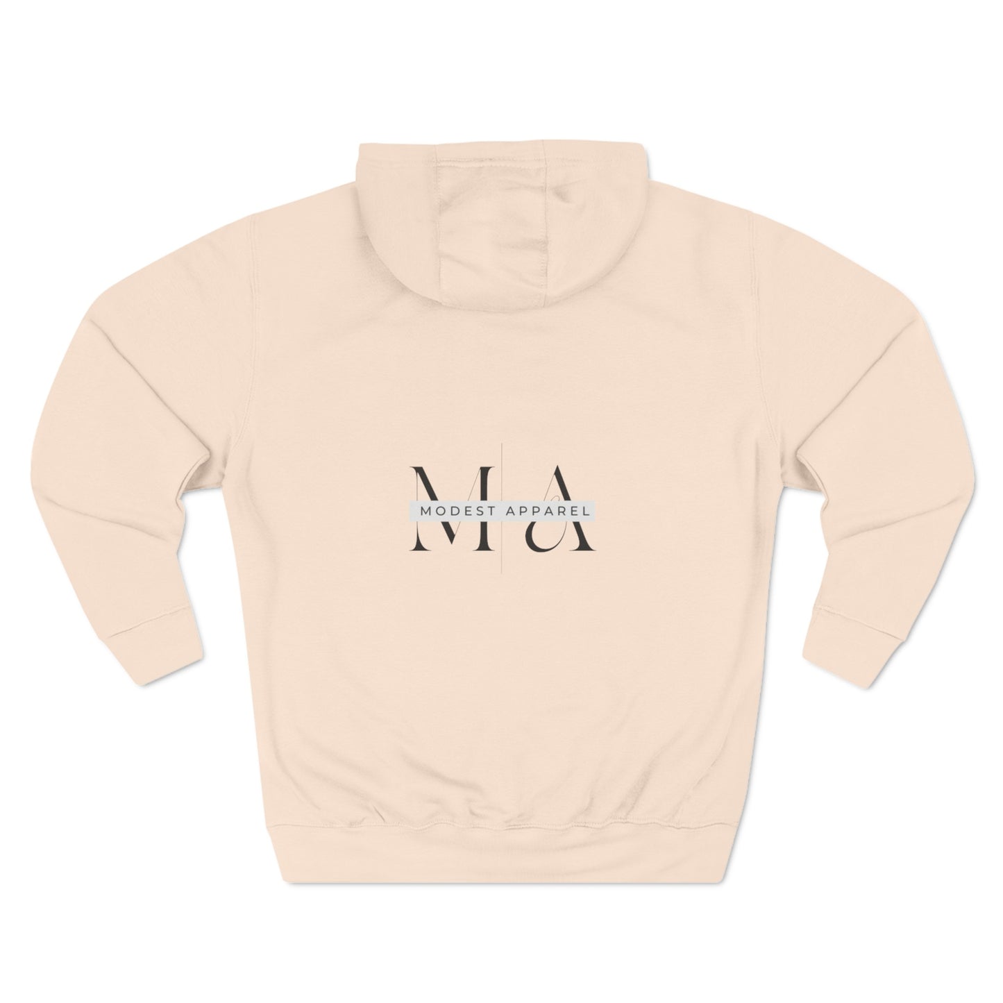 Three-Panel Fleece Hoodie