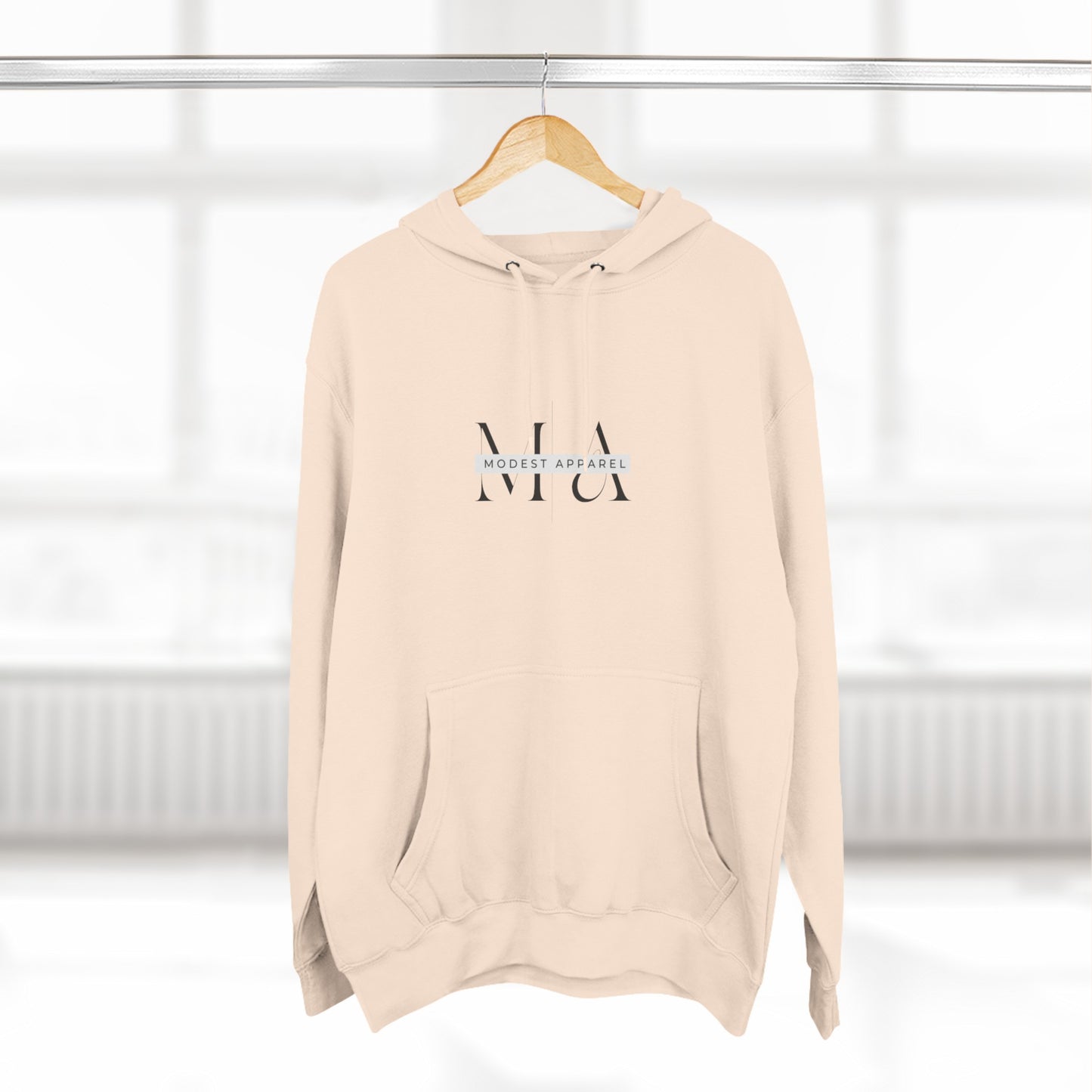 Three-Panel Fleece Hoodie